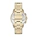 Fossil Watches For Men, Dean Quartz Stainless Steel Chronograph Watch, 45MM, Big Face Gold, Model FS4867IE