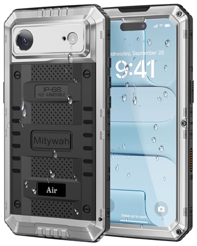 Funda impermeable para iPhone Air Mitywah carcasa de metal resistente de 6.5 pulgadas