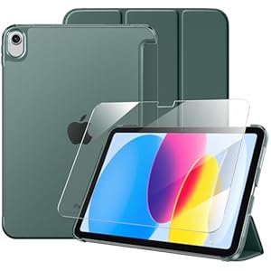 Massten – Funda para iPad (A16) 11ª generación de 11 pulgadas 2025 con protector de pantalla, funda para iPad de 10.9 pulgadas 2022, bonita funda delgada y dura translúcida con soporte de triple