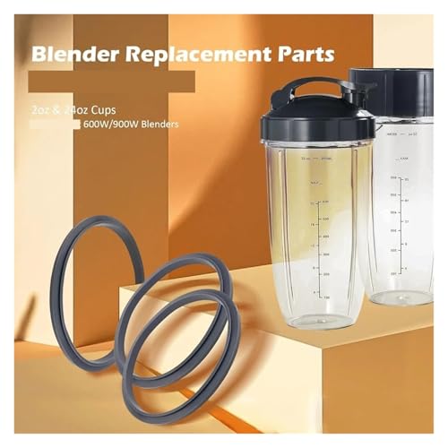 2 Pack Gray Gasket Replacement Parts blender miniatura 6