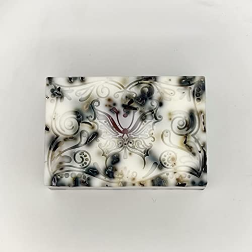 Crystal Banyan Cherry Blossom and Hibiscus Flowers with Shea Butter Healing Gem Artisan Soap