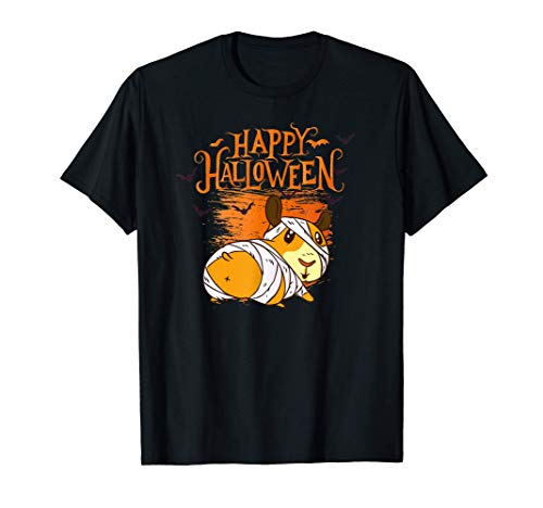 Feliz Halloween disfraz de cerdo de Guinea Camiseta