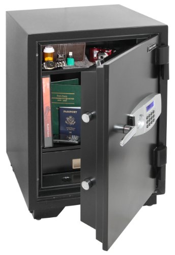 Honeywell Safes & Door Locks 2116 Steel 2 Hour Fireproof And Water Resistant Security Safe With Dual Digital Lock And Key Protection, 2.35 Cu. Ft., Black #TOP1