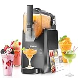 FOHERE Slush Maschine, 2,6L Slushie Machine mit 5 smarten Programmen, Slushy Machine für Zuhause, Ohne Eiswürfel & Selbstreinigung, für Slush, Eis-Cocktails, Frappé, Margaritas & Milchshakes