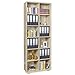 Ordner Regal - Standregal - Bücherregal [Viel Platz für Ihre Unterlagen] - Aufbewahrungsregal - Sonoma-Eiche ca. B80,2cm x H214,7cm x T35cm | Bücherregal