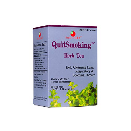 Health King StopSmoking Herb Tea, Teabags, 1.2 Ounce, 20 Count Box