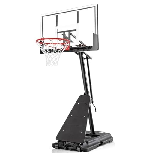 BACKYARD BLITZ Basketball Hoop, 44&48IN&54IN Backboard Portable Basketball Goal System, 10FT Hand-Crank Adjustable Basketball Hoops Outdoor (White, 48in Backboard)