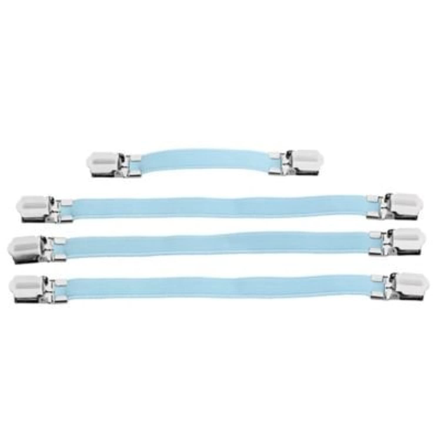 Lakeland Ironing Board Cover Clips Set Of 4, Blue/Silver, 22615