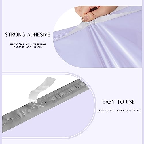 Image of Metronic Large Poly Mailers 14.5x19 50PC, Waterproof Shipping Bags for Clothing, Tear-resistant Mailers Poly Bags for Small Business Suppliers, Strong Ahensive Self Seal Mailing Bags in Lilac Purple