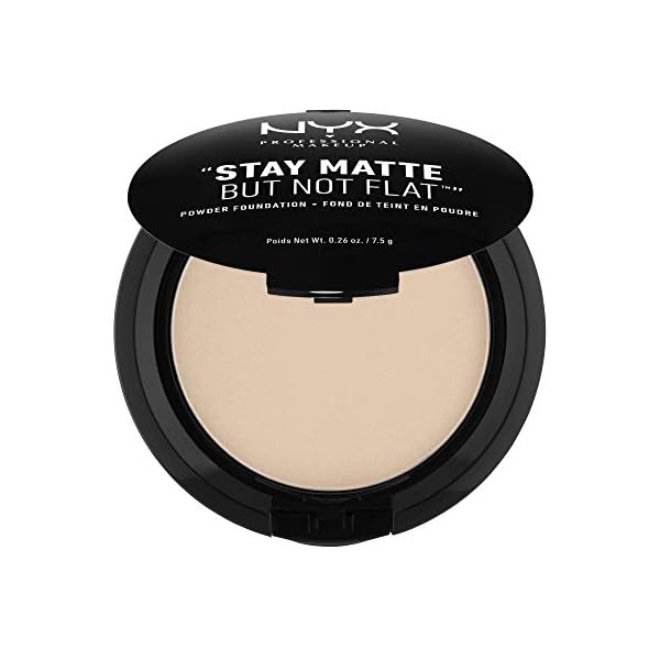 NYX PROFESSIONAL MAKEUP Stay Matte But Not Flat Powder Foundation, Nude