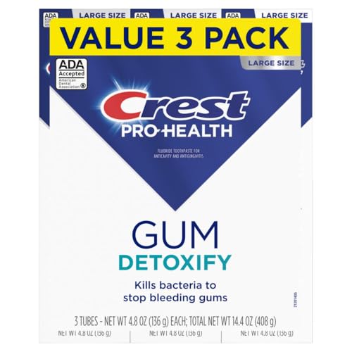 Crest Pro-Health Gum Detoxify Antibacterial Fluoride Toothpaste, 4.8 oz 3 Pack, Enamel and Gum Repair, Cavity Protection, Deep Clean, Plaque Control, Clinically Proven, Travel Size Toiletries - image 7