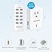 Syantek Remote Control Outlet Wireless Light Switch for Household Appliances, Expandable Remote Light Switch Kit, Up to 100 ft Range, FCC Certified, ETL Listed, White (3-1)