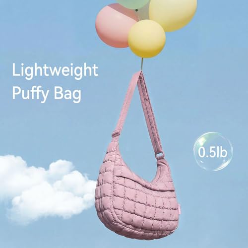 Bolso cruzado acolchado ligero para mujer con correa ajustable miniatura 4