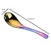Choary Thick Heavy-weight Soup Spoons, Stainless Steel Soup Spoons, Table Spoons, Set of 4(rainbow/rose gold/gold/silver)