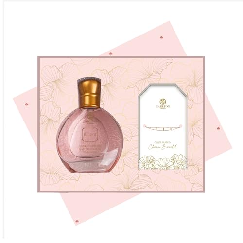 Carlton London Women Gift Set – Elegant 30ml Blush Perfume with Long-Lasting Fragrance + Stylish Bracelet | Luxury Perfume Hamper for Women Carlton London Women Gift Set – Elegant 30ml Blush Perfume with Long-Lasting Fragrance + Stylish Bracelet | Luxury Perfume Hamper for Women