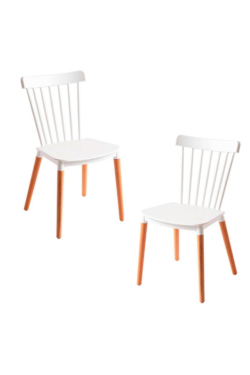 Regalos Miguel - Packs Sillas Comedor - Pack 2 Sillas Leka - Blanco