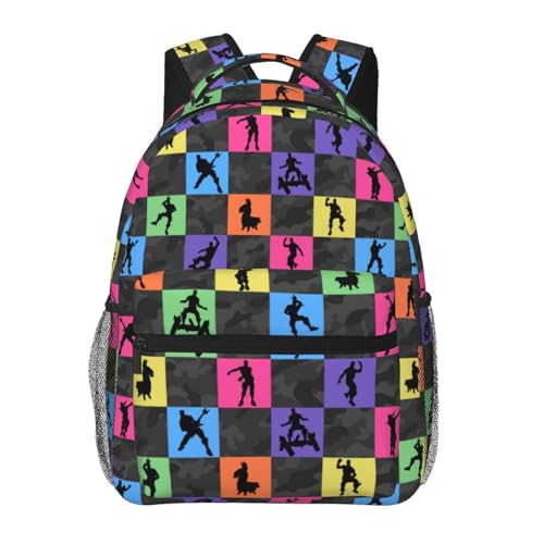 Gaming Themed Backpack for Boys - Ideal for Students Ages 6-18, School and Travel Use - Kids and Teens Video Game Bookbag-17 Durable and Stylish School Bag Grey