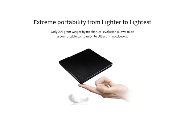 LG GP65NB78 8X USB 2.0 Super Multi Ultra Slim Portable DVD Writer Drive +/-RW External Drive with M-DISC Support - Black by LG - Image 4