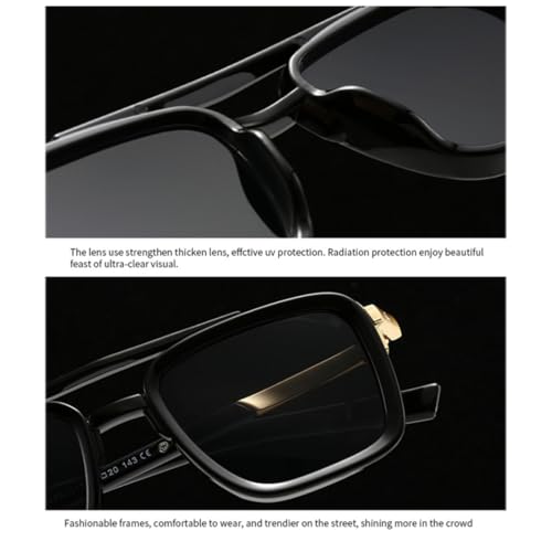 Lunettes de soleil rétro double pont pour bloquer les reflets