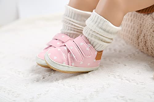 Image of Clowora Baby Boys Girls Shoes Non-Slip Rubber Sole Sneakers Infant First Walking Toddler Crib Shoes Newborn Loafers Flats.