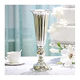 Mit luxuriöser Verarbeitung ist diese hohe Blumenvase glamourös in modernem Design gestaltet.