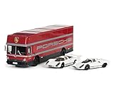 Set bestehend aus: 2x Porsche, 1x Renntransporter