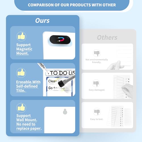 4 Pcs Chore Chart for Kids: Dry Erase My Chores Slider Chart, Magnetic Visual Schedule for Fridge, Kids Daily Checklist - ADHD Tools: to Do List and Routine Chart for Multiple Kids (Blue 4-Pack) - Image 4