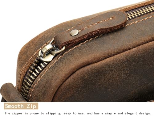 Genuine Leather Sling Bag with Adjustable Strap Vintage Anti-Theft Crossbody Messenger Bag for Men4