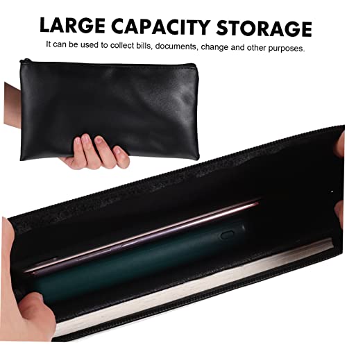 Gadpiparty 2pcs Bill Bag Money Holder for Cash Coin Bags Receipt Pouches Women Men Wallet Zipper3