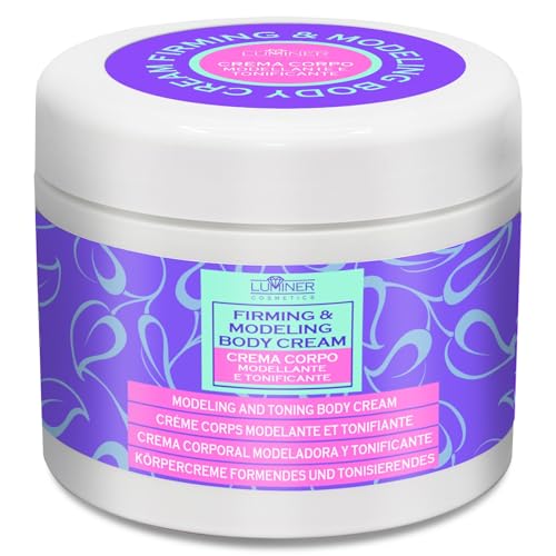 LUMINER® Anti-Cellulite Cream, 500 ml Intensive Treatment for Legs Buttocks and Belly, Made in Italy