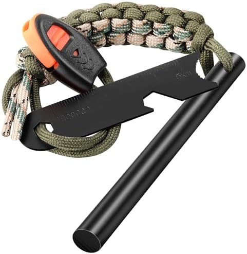 4-Inch Magnesium Ferro Rod Fire Starter for Camping & Survival