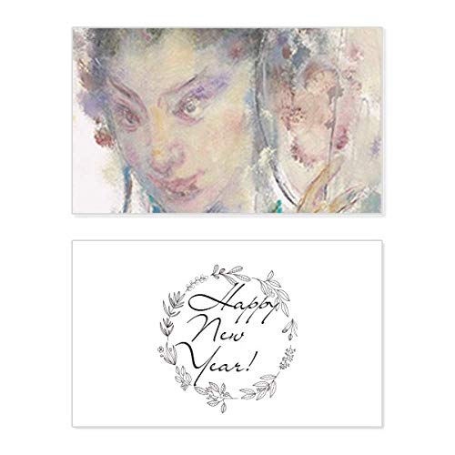 Tarjeta conmemorativa de año nuevo XJJ con óleo de ópera china para decorar tu hogar en las fiestas