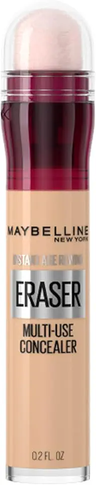 Maybelline NY Instant Age Rewind Corretivo Líquido, Multiuso que Corrige Olheiras e Linhas Finas, Contorna e Ilumina, Alta Cobertura e Fórmula Vegana, Cor 120 Light, 6ml
