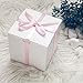 GEFTOL Small White Gift Box - 50 Pack, 4x4x4 inches, Fold & Assemble Paper Box for Bridesmaids, Proposals, Birthdays, Christmas (White)