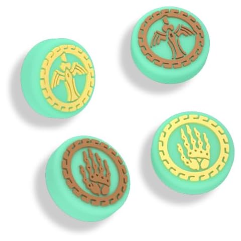 NANANINO Switch Joystick Cover for The Legend of Zelda: Tears of The Kingdom, Soft Silicone Thumb Grip Caps Compatible with Nintendo Switch/Switch OLED/Switch lite - Luminous Cover