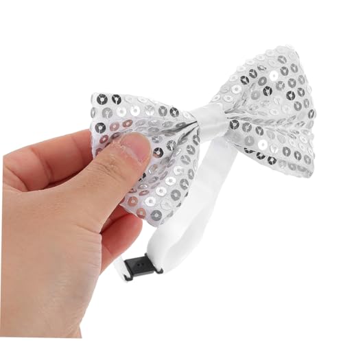 NOLITOY 10pcs Adjustable Sequin Bow Ties for Shiny Tuxedo Bowtie for Parties Graduations and Formal Events for Boys4