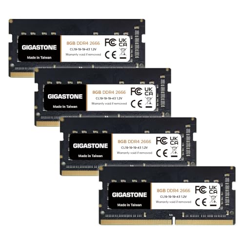 GIGASTONE 8GB DDR4 2666MHz メモリー Amazon.co.jp: 【メモリ ノートパソコン専用 DDR4】GIGASTONE 8GBx4枚