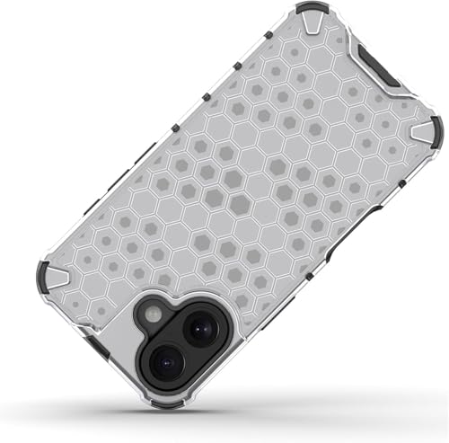 Image of Hard PC Back Case Cover for iPhone 16 Anti Slip Ultra Thin Shockproof Reinforced Corners (Polycarbonate|Clear)