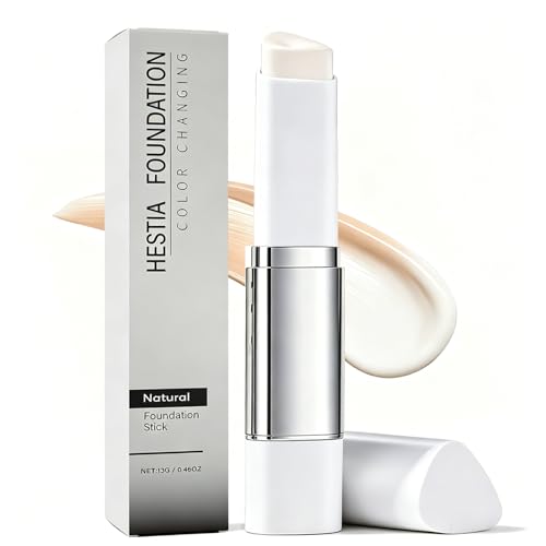 Hestia Foundation Stick Facelove Foundation Stick Dual-Ended With Built-In Brush Hydrating Concealer Base Makeup For Daily Use Natural (1)