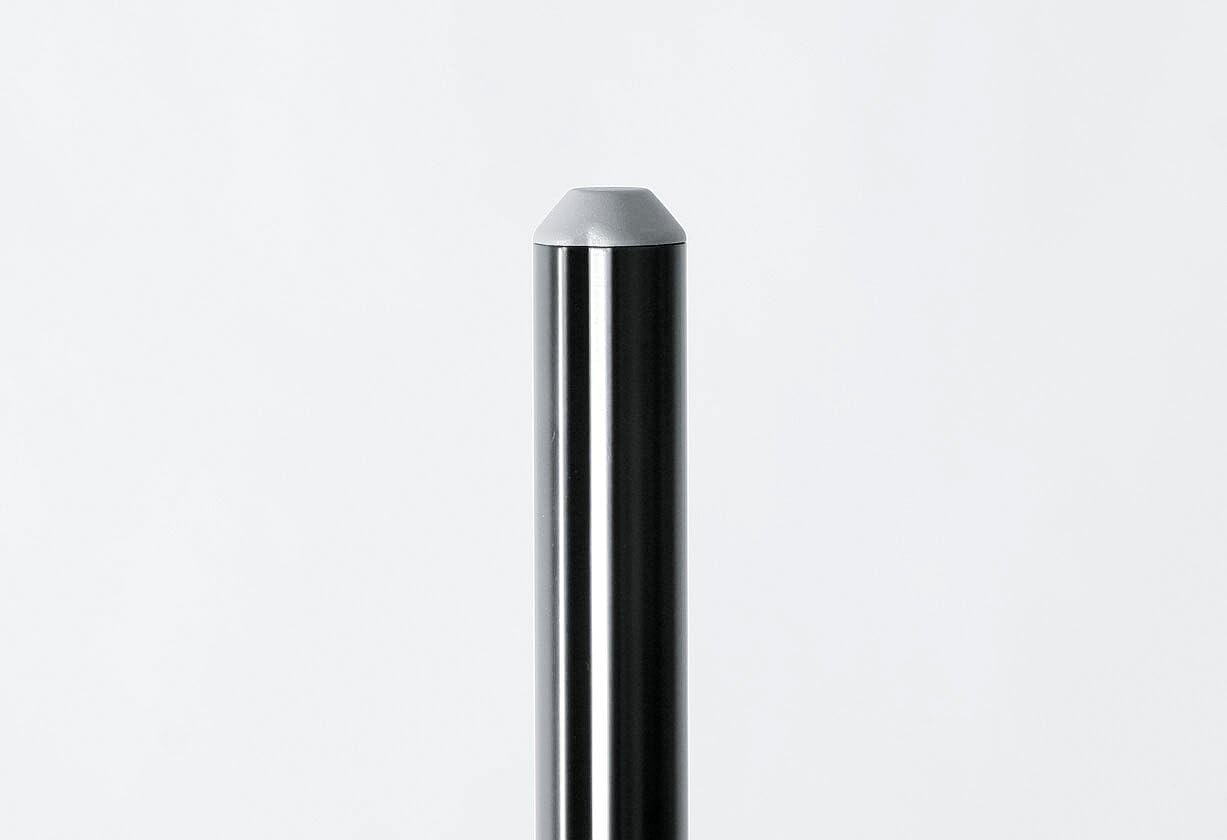 K&M 26731 Boxenstativ Schwarz aus Stahl - ø 3,5 cm, mit Stahlplatte und Stoßdämpfer - bis 15 kg bei Vollauszug