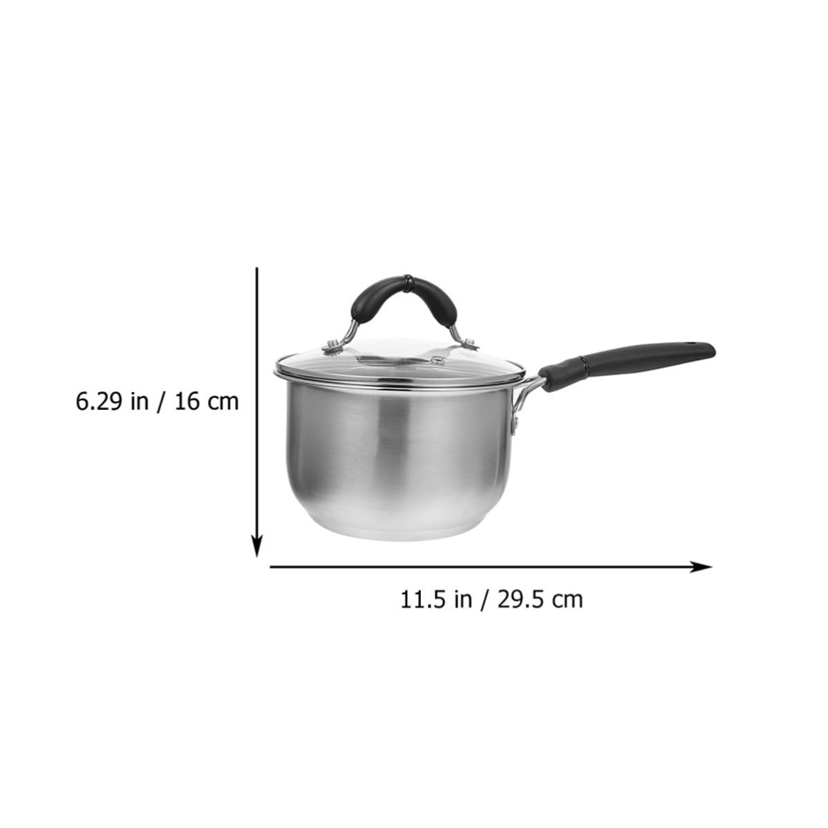 Kichvoe Pentola per Noodles in Acciaio Inox Ispessito, Argento