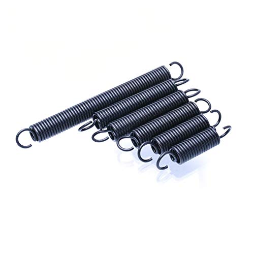 Mdingbao-Tension Spring 10Pcs Wire Dia 0.6mm Small Extension Spring, Outer Dia 5mm Steel Length 15-60mm Tension Spring with Hooks, Strong Stretching Ability (Length : 0.6 x 5 x 60mm)