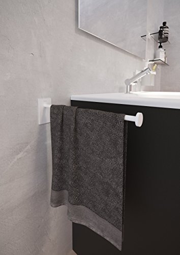 Bath+ by Cosmic Stick Toallero, Metal, Blanco Mate