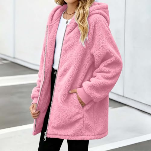 Girls Jacket Fleece Zip up Hoodie Fuzzy Sweaters Kids Teen Fall Winter Coat - image 6