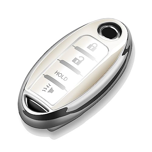 Coque de clé pour Nissan rogue altima x-trail réparer bouton usé boîtier blanc