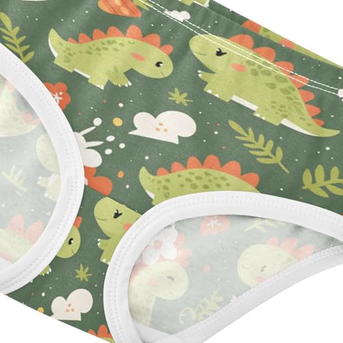 GuoChe Underwear Elastic Waistband Panties Organic Cotton Toddler Underwear for Baby Girls in Sizes 2T,3T, 4T, 5T, 6Y and 8Y4