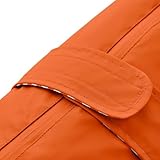 Hunter Hunde-Regenmantel Milford, Farbe: orange, ergonomische Passform für optimalen Schutz, individuell verstellbar, Reißverschluss für Geschirrträger, pflegeleicht & waschbar bei 30 °C, Größe: 45