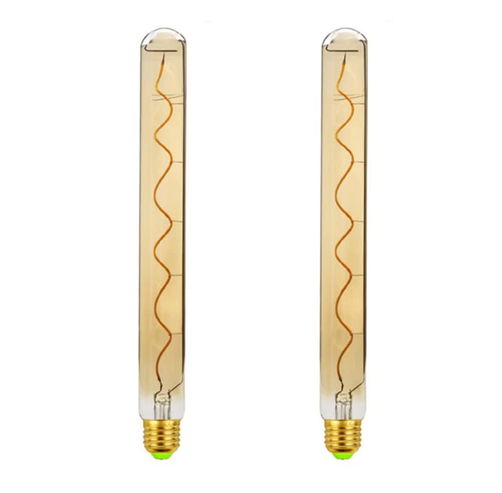 ANTM 2 de Ampoule à vis E27 vintage, ampoules décoratives avec éclairage d'ampoule Edison vintage E27 4W pour décoration de festival à la maison (Le thé, T300)