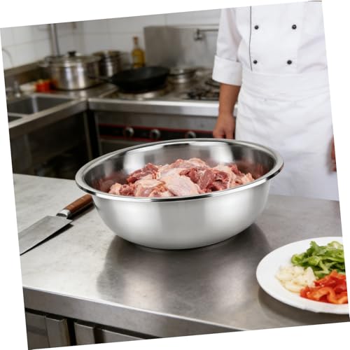 2 tazones grandes de acero inoxidable para cocina miniatura 5