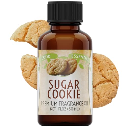 Image of Good Essential - Professional Sugar Cookies Fragrance Oil 30ml for Halloween, Diffuser, Candles, Soaps, Lotions, Perfume 1 fl oz - Sugar Cookie Fragrance Oil for Candle Making